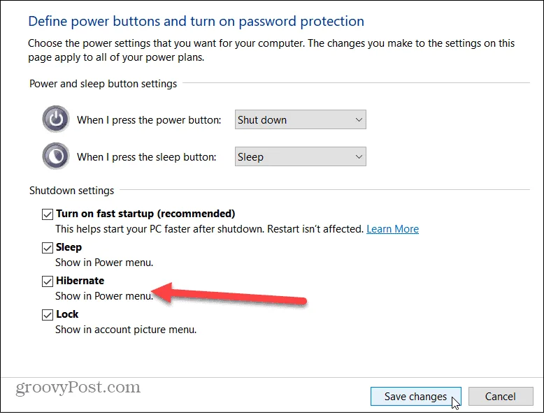 Come abilitare la modalità ibernazione su Windows 10