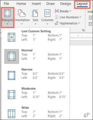 Cómo cambiar los márgenes en Microsoft Word