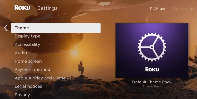 Cómo cambiar temas en Roku