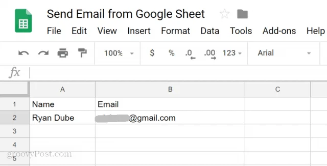 Utiliser Google Sheets pour envoyer un e-mail basé sur la valeur de la cellule