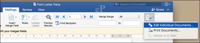 Cara Menggunakan Mail Merge dalam Microsoft Word 2016 untuk Mac
