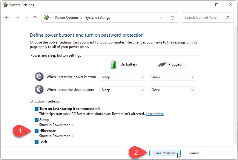 Come abilitare o disabilitare la modalità ibernazione su Windows 11