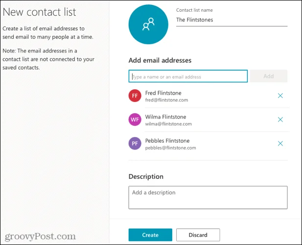 Cómo crear un grupo de contactos o una lista de distribución en Outlook