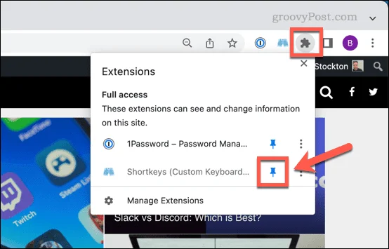 Cómo asignar un atajo de teclado a los marcadores de Google Chrome