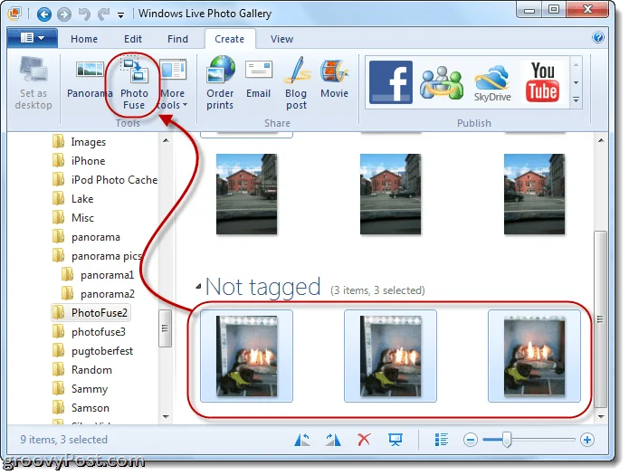 Galería fotográfica de Windows Live 2011: crear panorámicas y fotos fusionadas