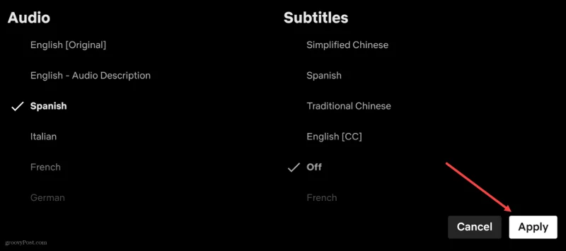 Cómo cambiar el idioma en Netflix
