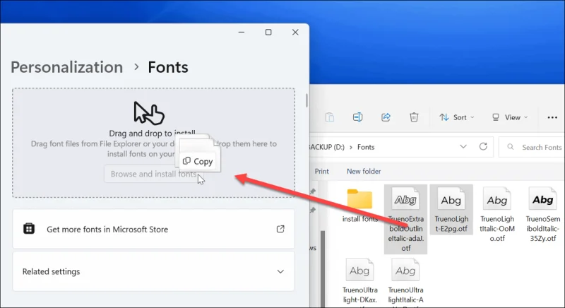 Cara Memasang atau Nyahpasang Fon pada Windows 11