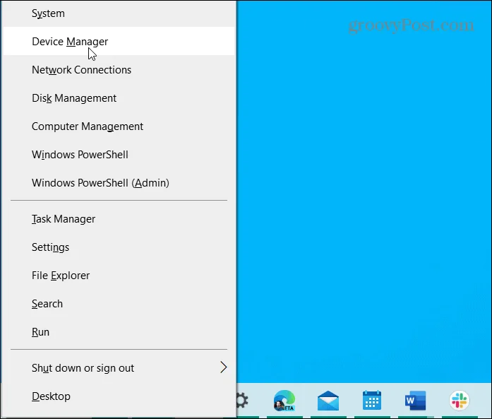 Cómo crear un acceso directo al Administrador de dispositivos en Windows 10