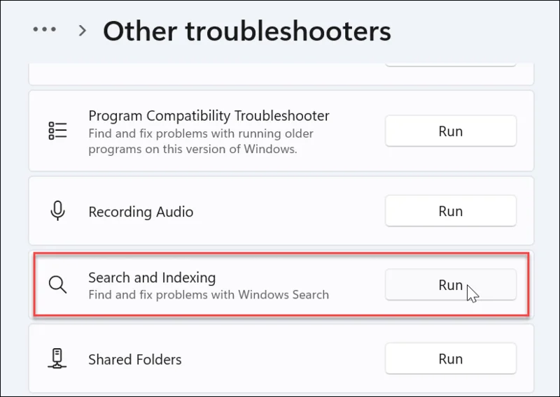 La barra de búsqueda de Windows 11 no funciona