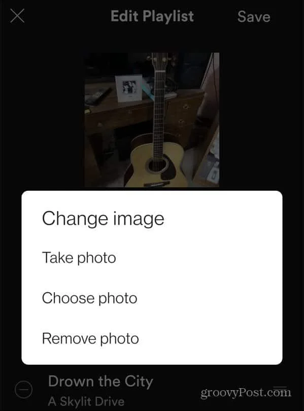 Come modificare l'immagine della playlist di Spotify