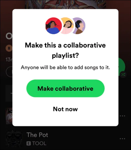 Come creare una playlist collaborativa su Spotify
