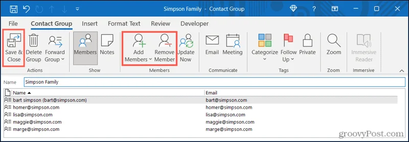 Cómo crear un grupo de contactos o una lista de distribución en Outlook