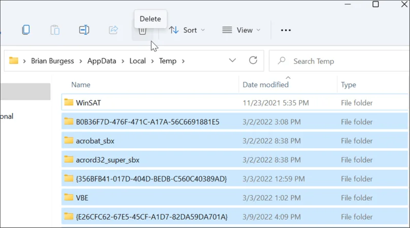 4 formas de eliminar archivos temporales en Windows 11