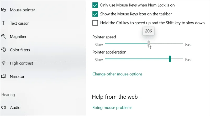 Cómo cambiar la sensibilidad del mouse en Windows