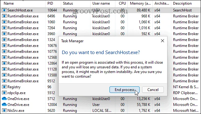 La barra de búsqueda de Windows 11 no funciona