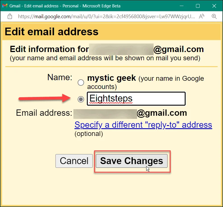 Cómo cambiar el nombre en Gmail