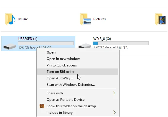 Cómo cifrar una unidad flash USB o una tarjeta SD con Windows 10