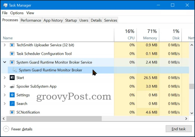 Qu'est-ce que SgrmBroker.exe et pourquoi est-il en cours d'exécution ?