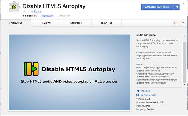 Lumpuhkan AutoPlay Video dalam Penyemak Imbas Anda untuk Menyimpan Lebar Jalur