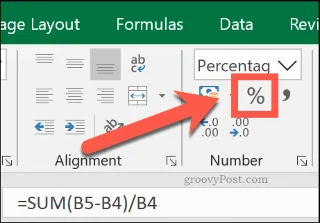 Cara Mengira Peratusan Peningkatan atau Penurunan dalam Excel