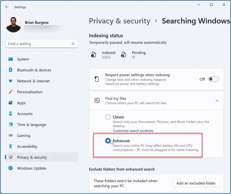 Cara Menyembunyikan Fail dan Folder daripada Carian pada Windows 11