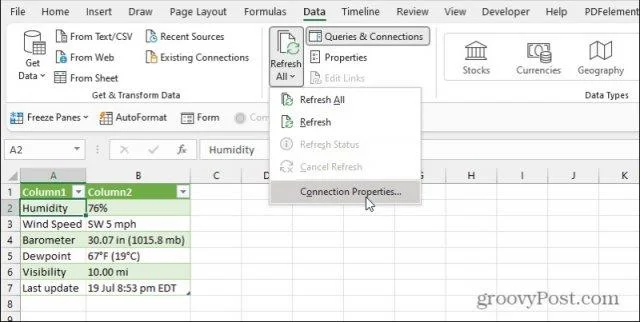 Cara Pengikisan Web dalam Excel Berfungsi: Import Data Dari Web