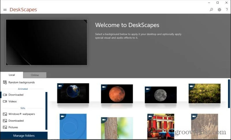 Cara Menetapkan Kertas Dinding Langsung & Latar Belakang Desktop Beranimasi dalam Windows 10