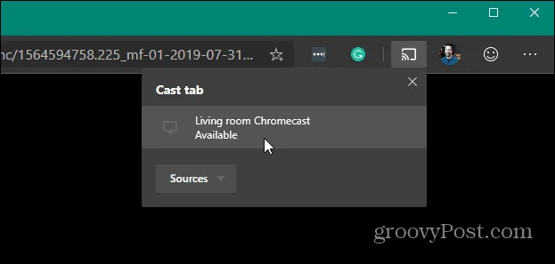 Cara Menghantar Media dari Microsoft Edge ke Google Chromecast