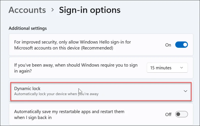 Cara Menggunakan Kunci Dinamik pada Windows 11