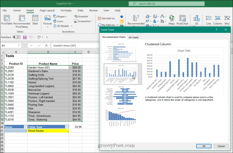 Cara Membuat Graf Bar dalam Excel