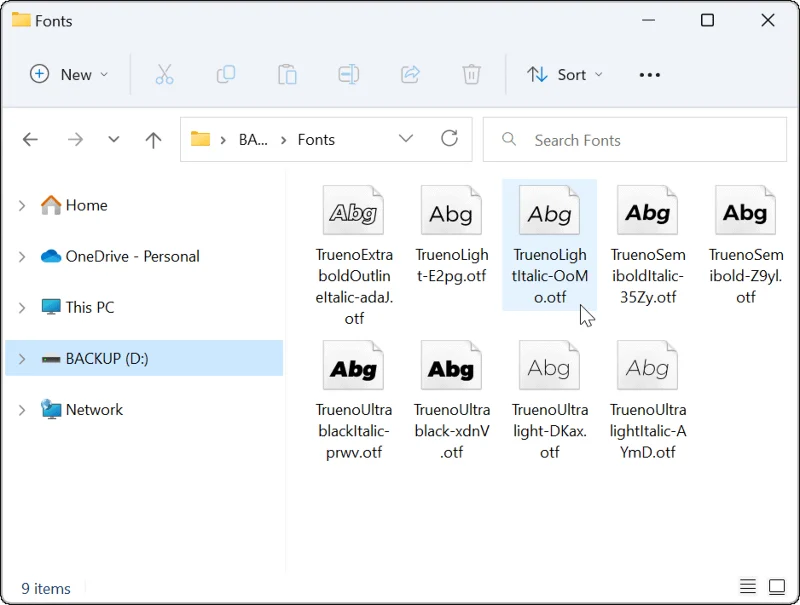 Cara Memasang atau Nyahpasang Fon pada Windows 11