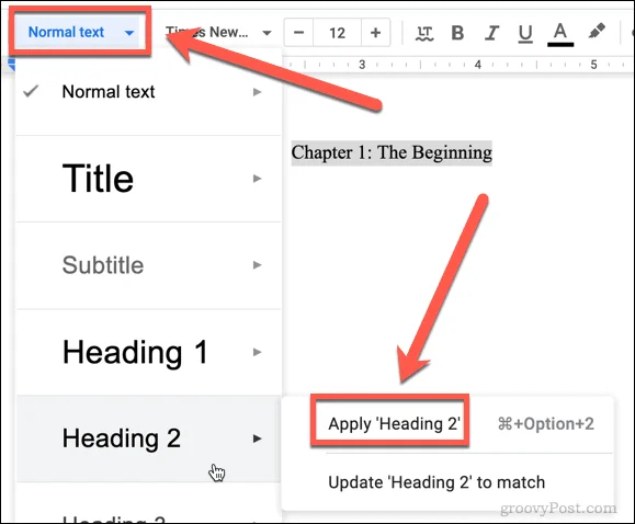 วิธีสร้างหนังสือใน Google Docs