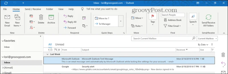 Cara Mematikan Anak Tetingkap Bacaan untuk Semua Folder Sekaligus dalam Outlook