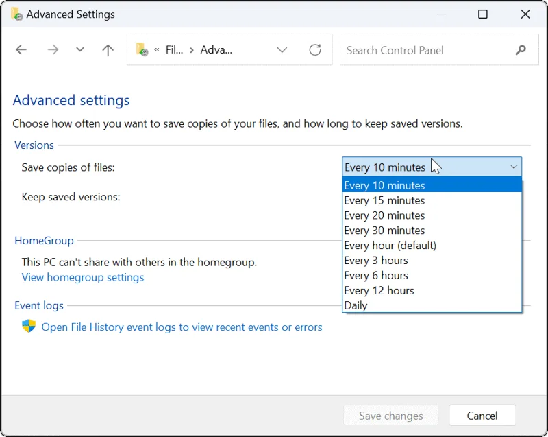 Cara Menggunakan Sejarah Fail pada Windows 11