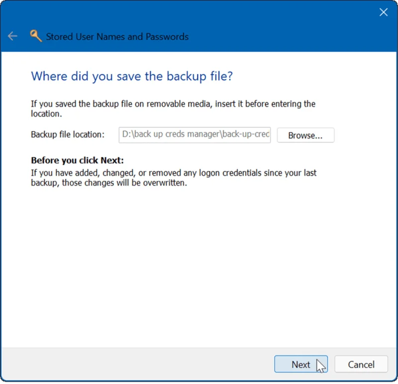 Como usar o Gerenciador de credenciais no Windows 11