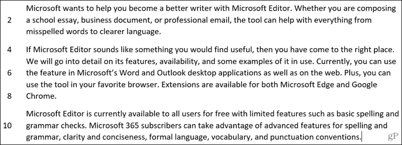 So aktivieren und passen Sie Zeilennummern in Microsoft Word an