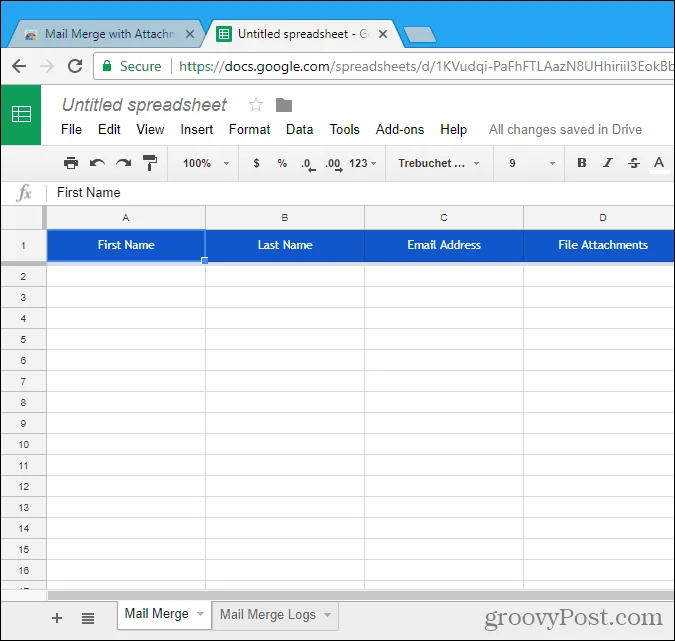 Cara Membuat E-mel Massa Diperibadikan Menggunakan Gabungan Mel untuk Gmail