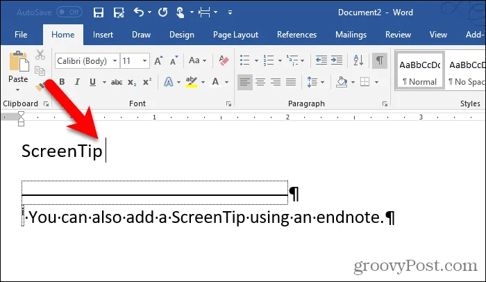 Cara Bekerja Dengan Petua Skrin dalam Microsoft Word