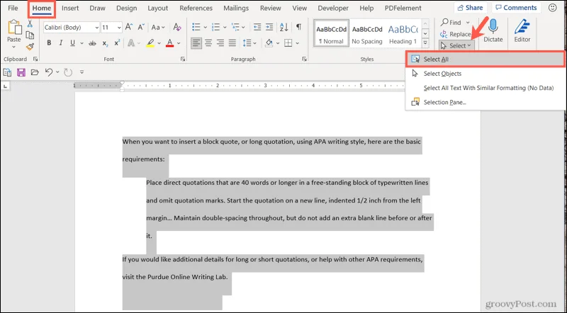 Cara Mendua Halaman dalam Microsoft Word