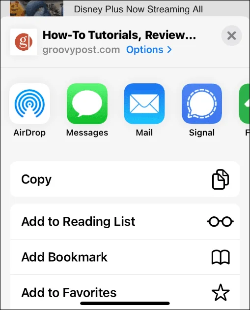 Cara Menambah Tapak Web pada Skrin Utama pada iPhone