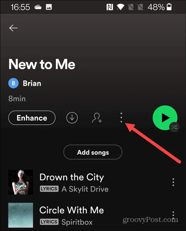 Come modificare l'immagine della playlist di Spotify