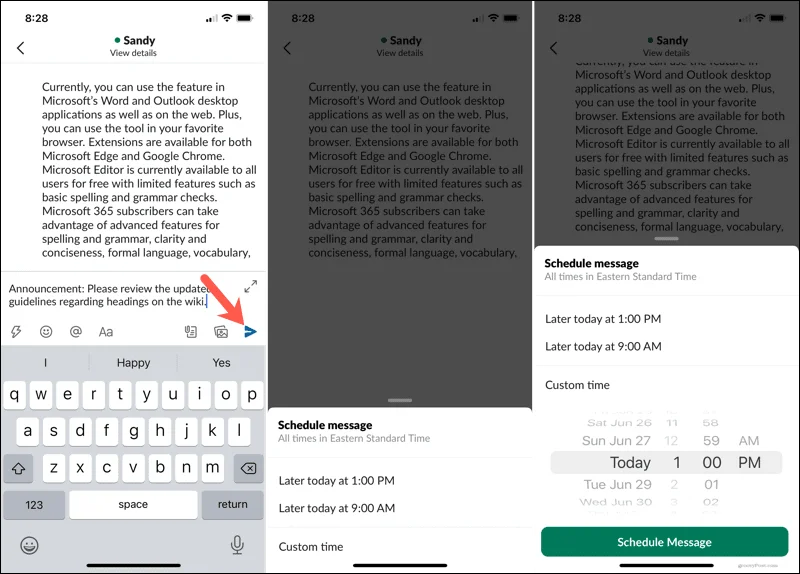 Cara Menjadualkan Mesej dalam Slack untuk Dihantar Kemudian