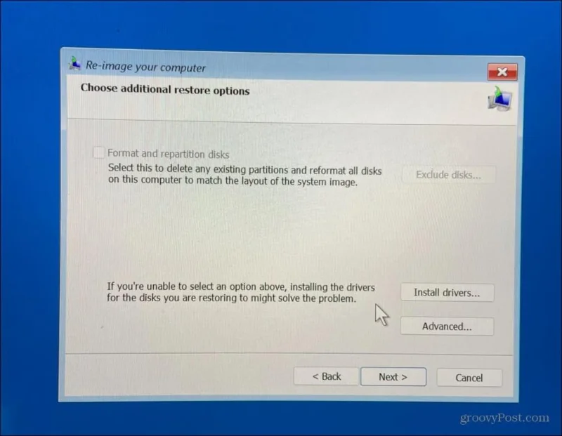 Sistem Görüntüsü Yedekleme Kullanarak Windows 11 Nasıl Kurtarılır