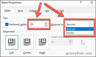 Cara Membungkus Teks Di Sekitar Jadual dalam Word