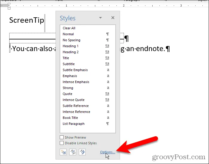 Cara Bekerja Dengan Petua Skrin dalam Microsoft Word