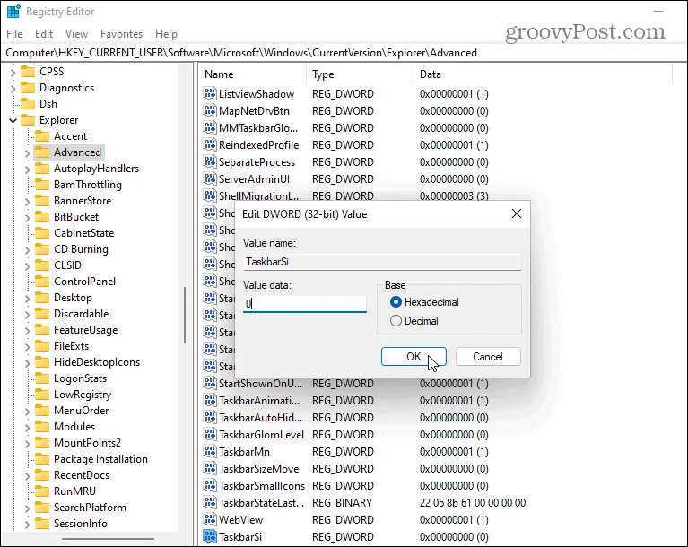 Cómo hacer la barra de tareas más pequeña en Windows 11