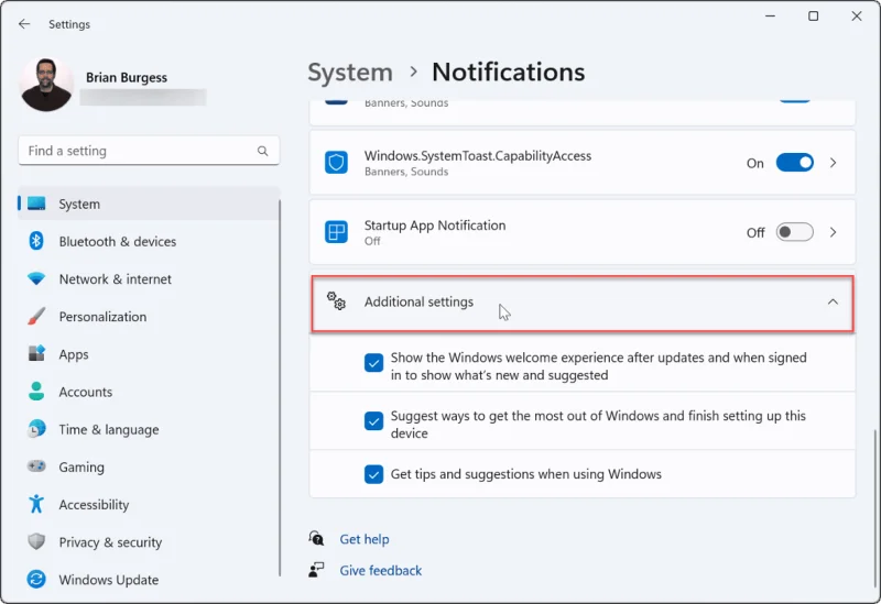 Configurações de Notificações