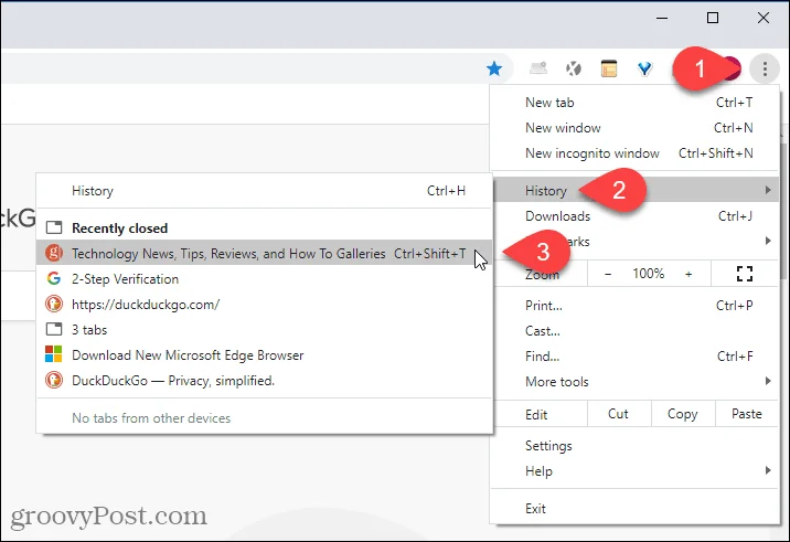 Cara Membuka Tab yang Ditutup Baru-baru ini dalam Chrome, Firefox, Edge dan Safari