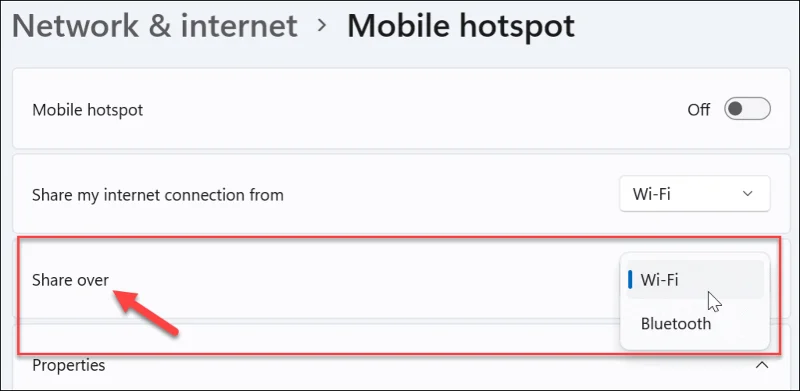 Cómo crear un punto de acceso móvil en Windows 11