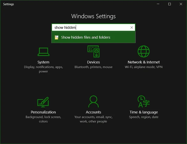 Cara Menunjukkan Fail dan Folder Tersembunyi dalam Windows 10